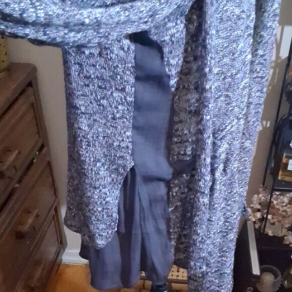 Anthropologie Dolan Women's Black Tweed Lightweight Cardigan Jacket Size M - Picture 7 of 13